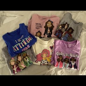 Six long sleeve shirts